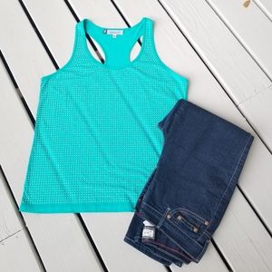 XL green racerback tank studs by Jennifer Lopez